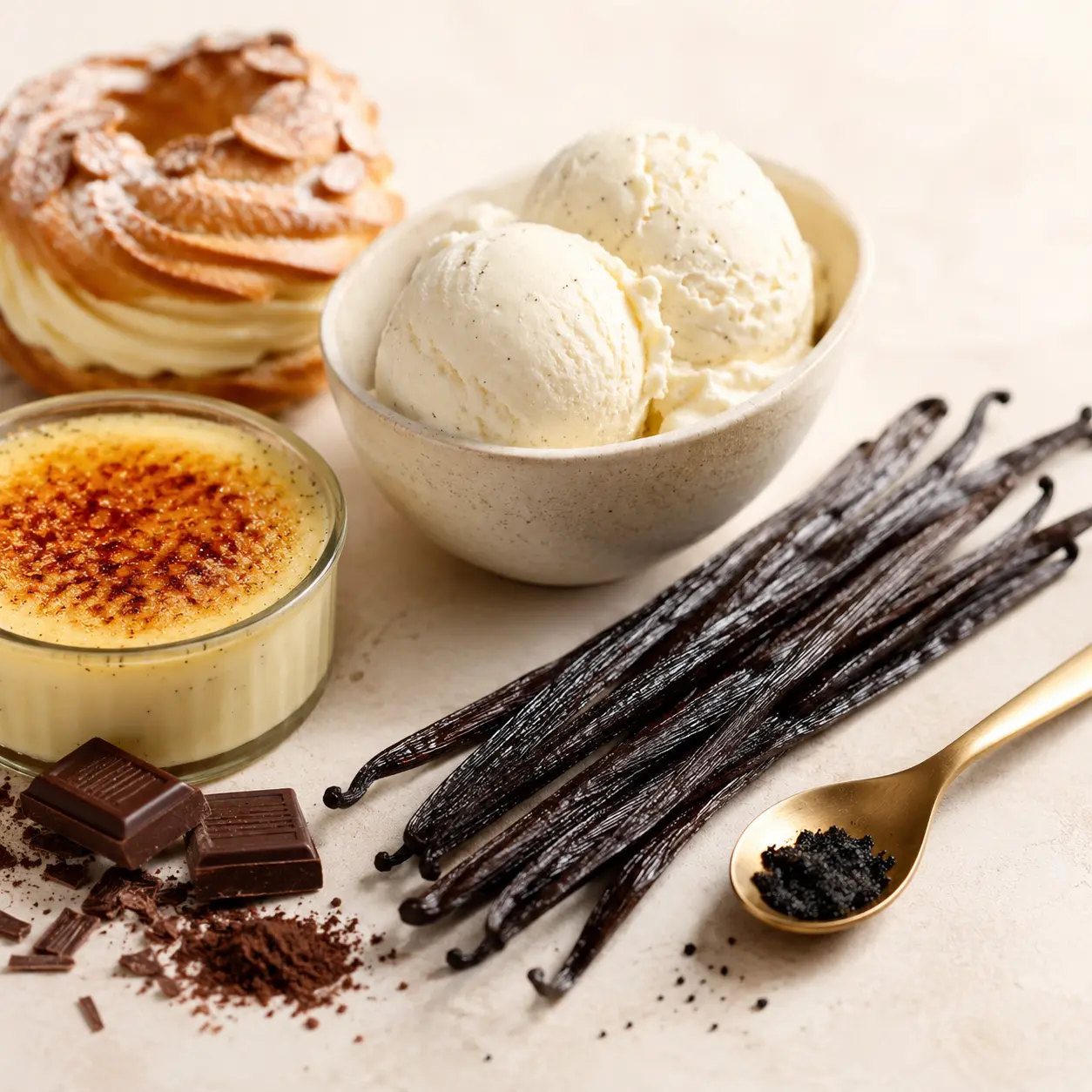 Grade A vanilla beans for food, bakery, dairy, confectionery and ingredient applications